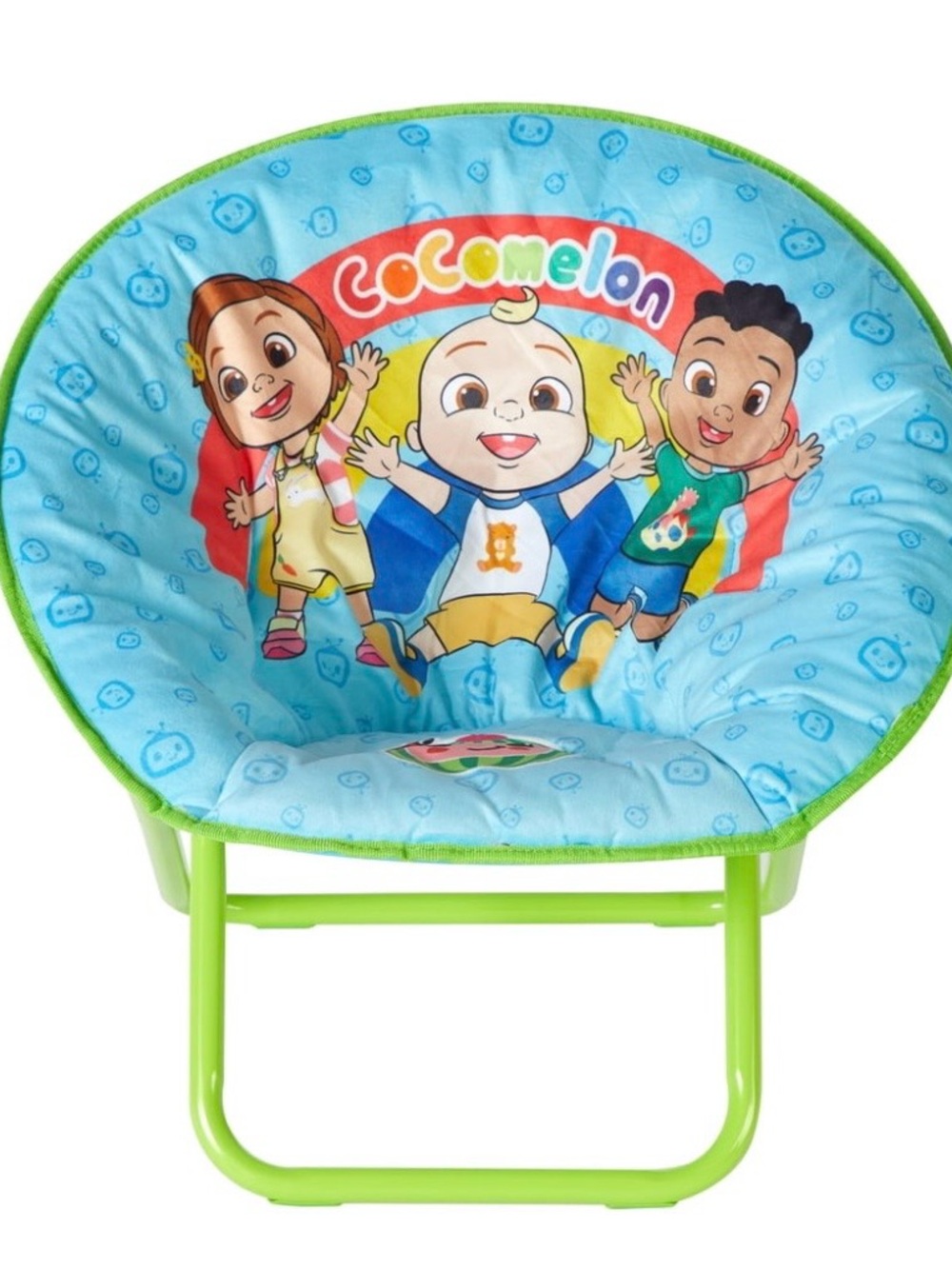 Blue Plush Baby Seat Cushion -